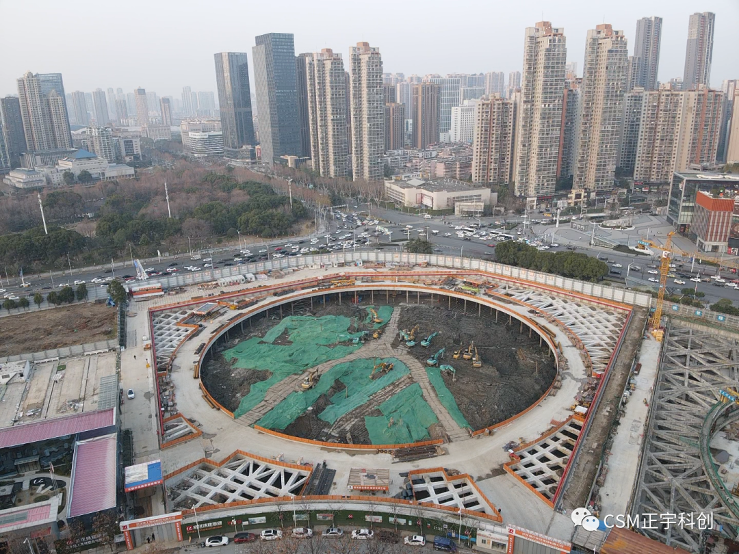 2023完美开端！上海金泰SMC工法钻机助力武汉广电全媒体中心项目